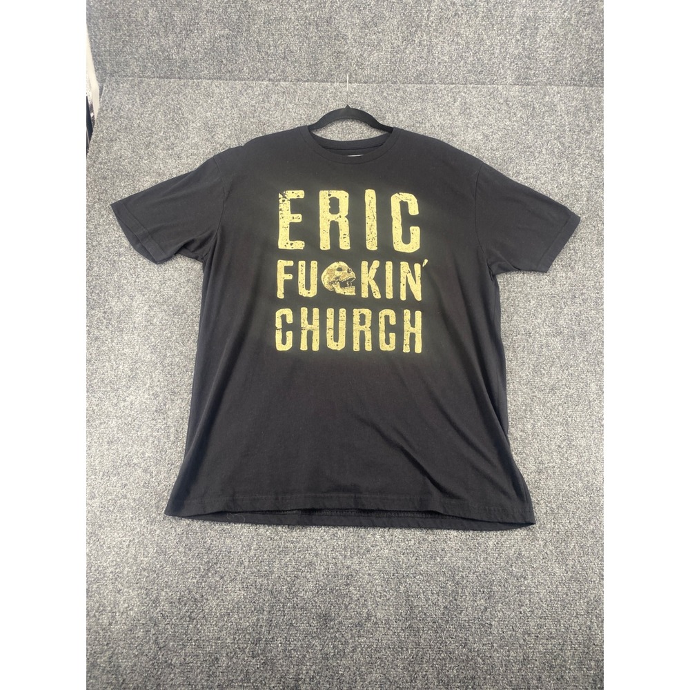 Eric Church Official Product Graphic T-Shirt Mens XL Black Skull Concert Tee